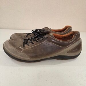 ECCO Biom Mens Brown Leather Walking Sneakers EU 47 US 13-13.5 Casual Shoes